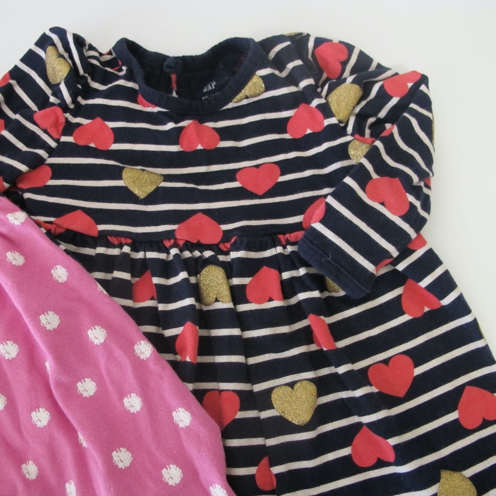 Bundle of 3 Baby infant Dresses Size 6-12 months GUC - Picture 3 of 5